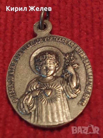 СТАРИННА ГЕРМАНСКА РЯДКА РИМОКАТОЛИЧЕСКА ПОСРЕБРЕНА НАГРЪДНА ИКОНКА ДВУСТРАННА 31254, снимка 15 - Антикварни и старинни предмети - 39677030