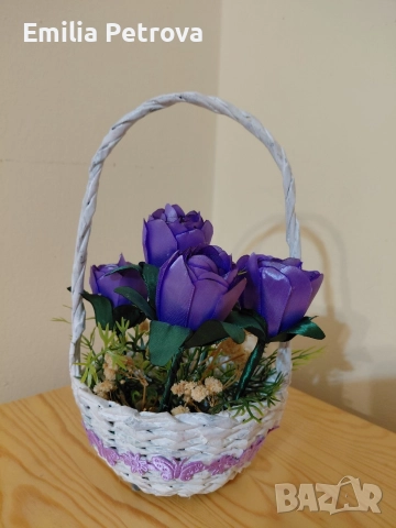 кошница с цветя