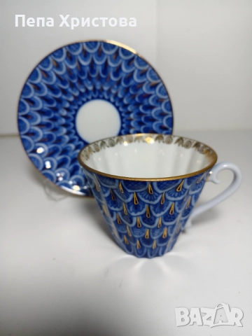 Чаша за чай от ЛФЗ Ломоносов, снимка 3 - Чаши - 52655284