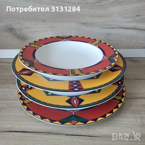 Винтидж Арт Деко Kahla сет чинии Германия, снимка 8 - Чинии - 40829818