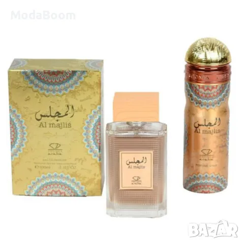 Мъжки комплект парфюмна вода (EDP) 100 мл и дезодорант 200 мл. Zirconia Arabia Al Majlis Set, снимка 3 - Мъжки парфюми - 48250684