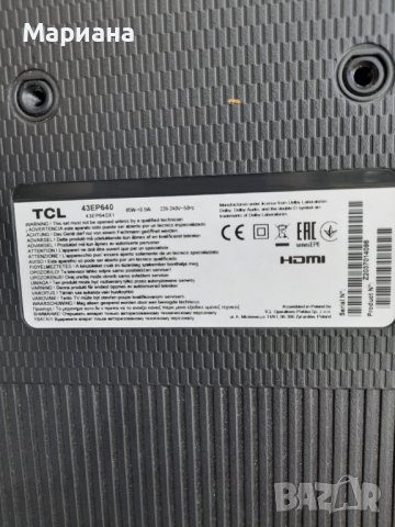 TCL 43EP640, снимка 2 - Части и Платки - 38144876