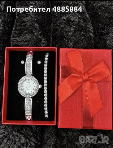 колие и гривна van cleef стомана и цирконии, снимка 2 - Колиета, медальони, синджири - 56114387