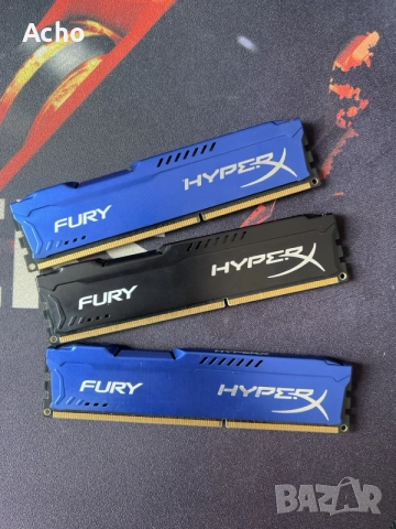 Рам Kingston HyperX Fury 12gb DDR3 3x4gb (RAM)