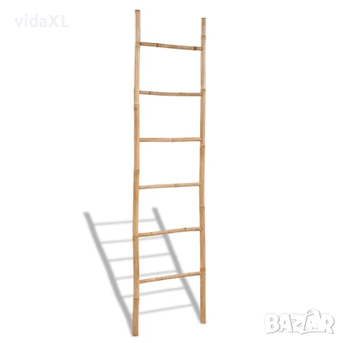 Бамбукова стълба за простиране на кърпи, с 6 стъпала(SKU:41496), снимка 1