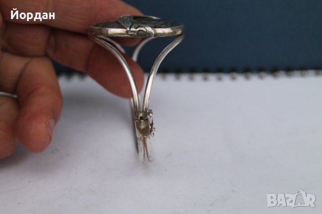 Дамска сребърна гривна, снимка 4 - Гривни - 38883450