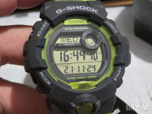 Нов часовник CASIO G-SHOCK G-SQUAD BLUETOOTH GBD-800-8E с ​Bluetooth, Джи шок, мери крачки. ​​