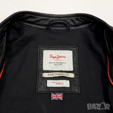 PEPE JEANS LENNON Мъжко Кожено Яке Като ново S-M, снимка 6 - Якета - 53270848