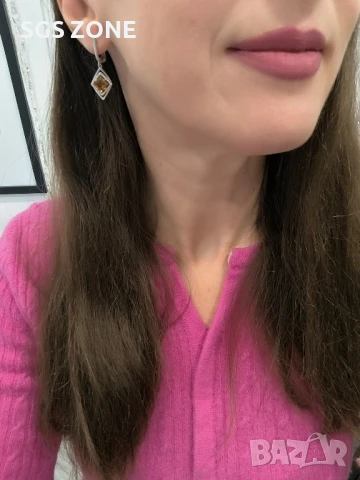 СРЕБЪРЕНИ ОБЕЦИ ОТ ТАЙЛАНД СЪС АМЕТИСТ ПЕРИДОТ ЦИТРИН, снимка 7 - Обеци - 51176260