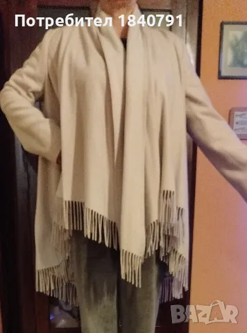 Палто/манто ZARA – бледо млечно бежово, L, снимка 10 - Палта, манта - 48612194