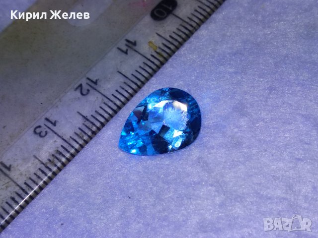 ПРЕКРАСЕН ЮВЕЛИРНО ФАСЕТИРАН ГОЛЯМ НАТУРАЛЕН СИН ЦИРКОНИЙ Скъпоц. КАМЪК За ИНКРУСТИРАНЕ в БИЖУ 40699, снимка 12 - Други - 42760865