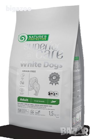 Нови два вида храна за бели кучета от Natures Protection White dog, снимка 1 - За кучета - 36798030