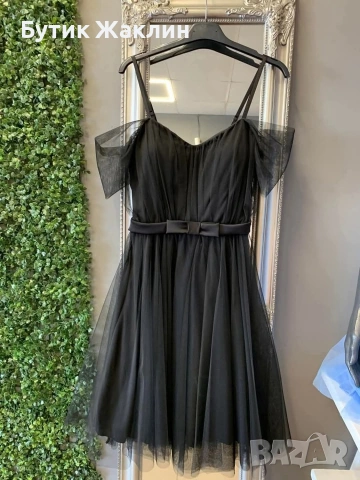 Рокля с тюл , снимка 6 - Рокли - 53989985