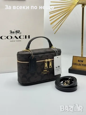 Coach Дамска Чанта Тип Куфар С Къса И Дълга Дръжка - Различни Цветове Код E153, снимка 6 - Чанти - 55840586