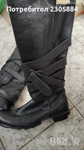 Дамски кожени ботуши Diesel, снимка 2 - Дамски ботуши - 48653371