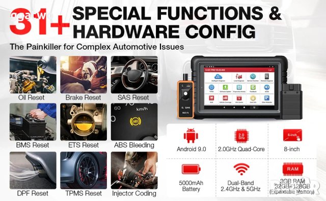 Автомобилна диагностика Launch X431 PROS V, снимка 6 - Аксесоари и консумативи - 38307968