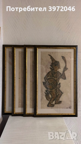 Винтидж графики Тайланд , снимка 5 - Антикварни и старинни предмети - 54087170