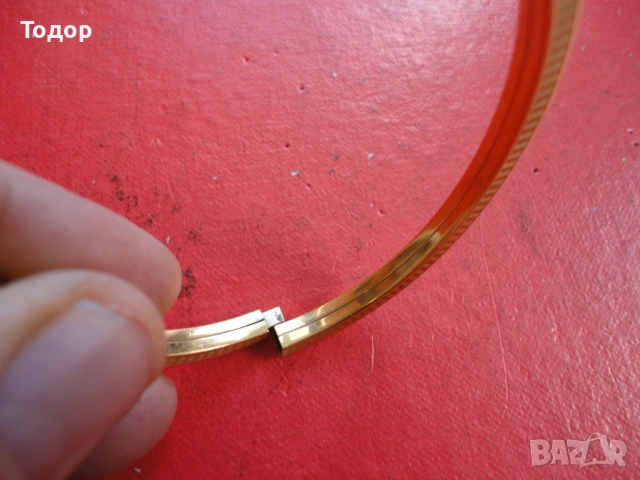 Страхотна позлатена твърда гривна Amerikaner SP 2, снимка 4 - Гривни - 53301710