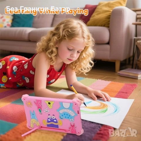 Нов Android таблет за деца с игри стойка защита на очите родителски контрол, снимка 4 - Таблети - 51677389