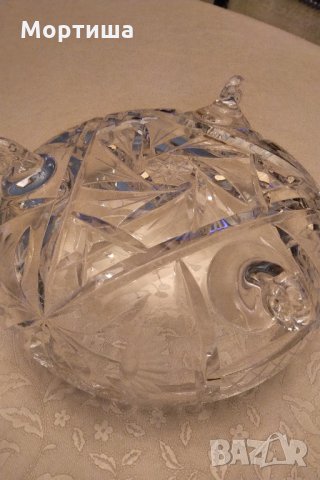 Бохемия великолепна кристална бонбониера , снимка 5 - Декорация за дома - 29755081