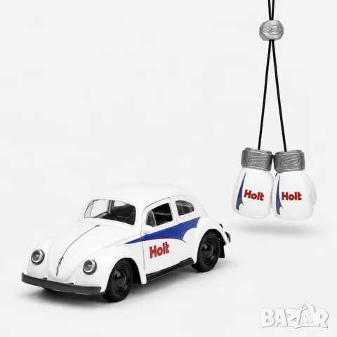 Метална кола VW Beetle 1:32 с боксови ръкавици комплект 4 цвята, снимка 5 - Коли, камиони, мотори, писти - 56160053
