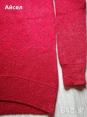 Дамски пуловер марка H&M с бляскави нотки, снимка 5 - Блузи с дълъг ръкав и пуловери - 31233323