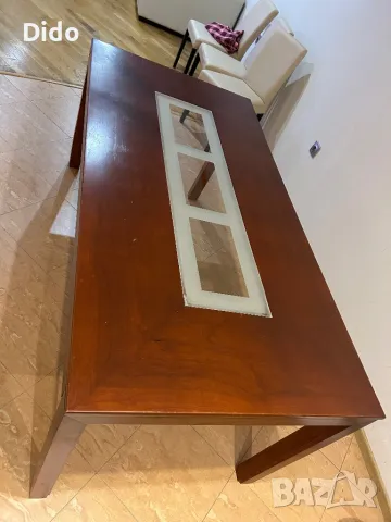 Трапезна и холна маса от масив, снимка 5 - Маси - 49702927