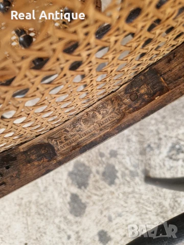 Антикварни 4 броя дървени столове Jacob & Joseph KOHN , снимка 7 - Антикварни и старинни предмети - 50641550