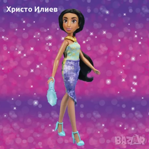Моден гардероб Disney Princess - С кукли Жасмин и Рапунцел, снимка 11 - Кукли - 48064150