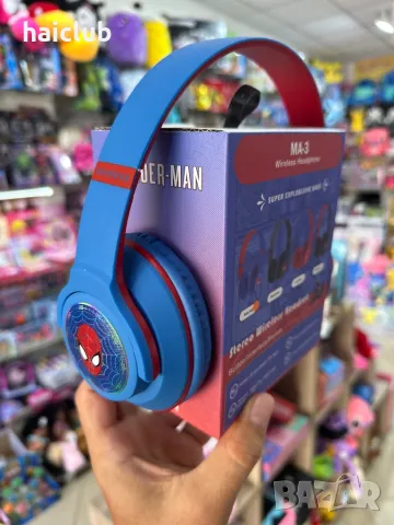 Детски слушалки Стич,Спайдърмен,Барби,Мики/Bluetooth слушалки, снимка 3 - Електрически играчки - 47723876