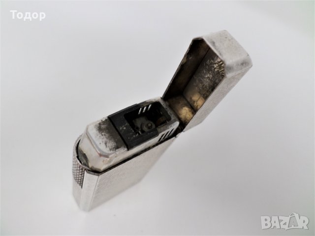 Посребрена газова запалка COLIBRI MOLECTRIC , снимка 4 - Запалки - 31624602