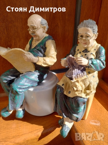 Прекрасни фигури от изкуствен камък полетизин, красива изработка ръчна , снимка 3 - Антикварни и старинни предмети - 52281362