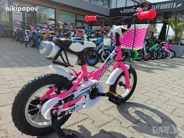 BG Детски велосипед 12" HAMATO розов, снимка 10 - Велосипеди - 54333991