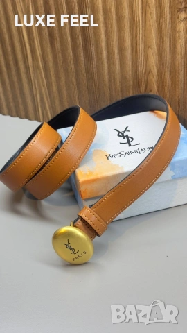 YVES SAINT LAURENT ⚜️ Естествена Кожа , снимка 4 - Колани - 53200932