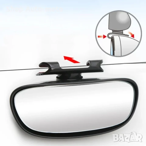 Огледало за мъртва точка Automat, 10.9см, Черно, снимка 3 - Аксесоари и консумативи - 50704443
