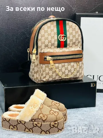 Дамски чехли Gucci - 2 налични цвята Код D964, снимка 8 - Чехли - 47318992