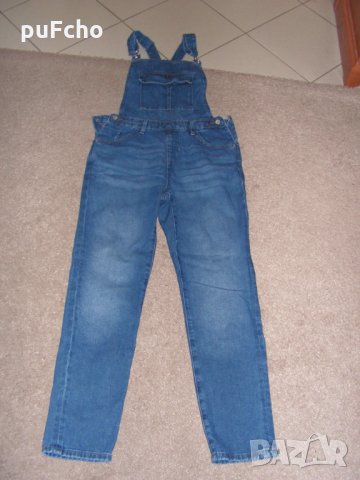 Дънков гащеризон Reserved 11 - 12 - 13 г., снимка 2 - Детски панталони и дънки - 34176569