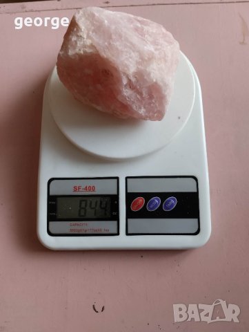  Розов кварц - необработен : произход Мозамбик - 844 грама , снимка 1 - Други ценни предмети - 40343690