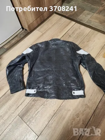 мъжко кожено мото яке, снимка 7 - Якета - 47959469