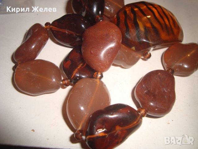 СТАРА ВИНТИДЖ ОГЪРЛИЦА КОЛИЕ от ТОПЕН КЕХЛИБАР КАТАЛИН 15039, снимка 9 - Антикварни и старинни предмети - 30695278