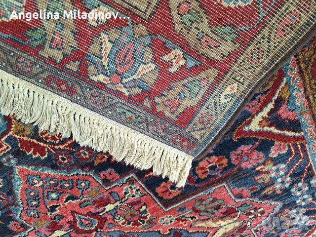 Персийски ръчно тъкан килим, снимка 6 - Килими - 56311110