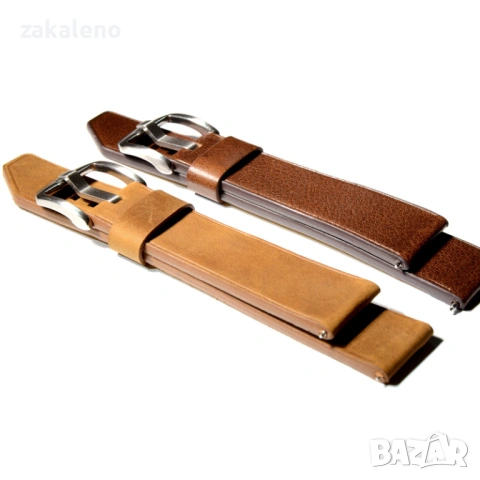 GL02 Кожена каишка за Apple Samsung Galaxy Watch Huawei Xiaomi Garmin, снимка 6 - Резервни части за телефони - 53196454