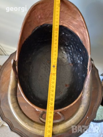 Ретро медна кофа с бронзови крака , снимка 7 - Декорация за дома - 35413920