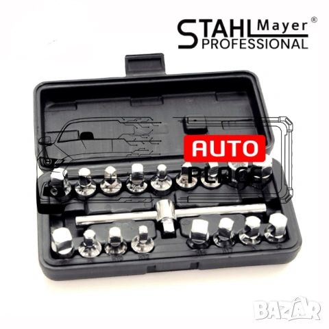 Комплект ключове за пробки на картер 18 части StahlMayer