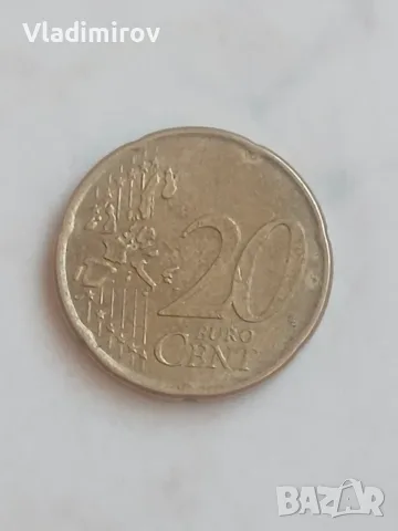 20 евроцента Ейре 2002г, снимка 2 - Нумизматика и бонистика - 55974241