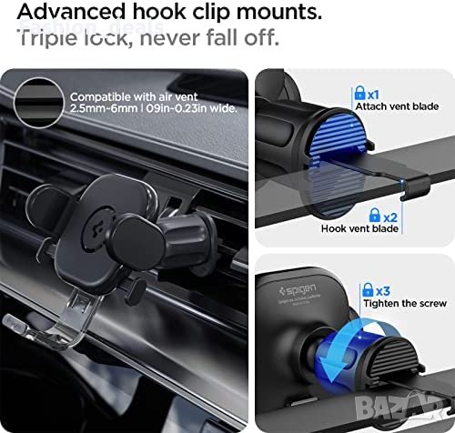 Нова Поставка за мобилен телефон за автомобил кола универсална стойка Spigen OneTap, снимка 5 - Селфи стикове, аксесоари - 40325031