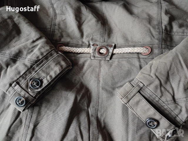 GAASTRA топла военна парка шуба с дебела подплата качулка Хл, снимка 15 - Якета - 52591401