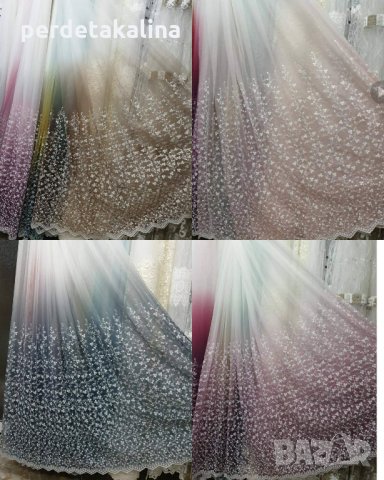 Тънки пердета Омбре, снимка 16 - Пердета и завеси - 29066280