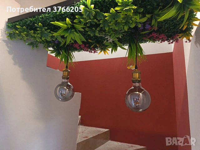 Дизайнерска лампа, снимка 10 - Лампи за таван - 53926434