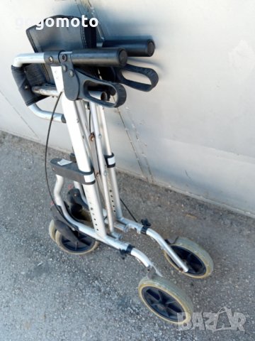 Инвалидна АЛУМИНИЕВА количка ролатор, проходилка, за хора в тежко положение,под наем или продажба, снимка 14 - Инвалидни колички - 21370773